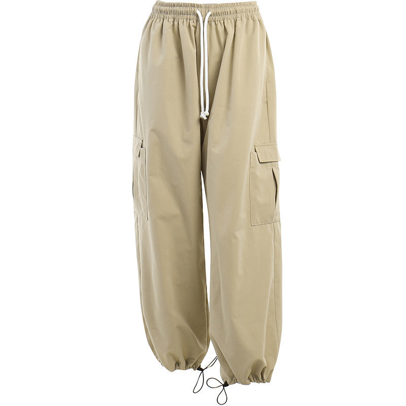 Loose Tie-Belt Straight-Leg Pants