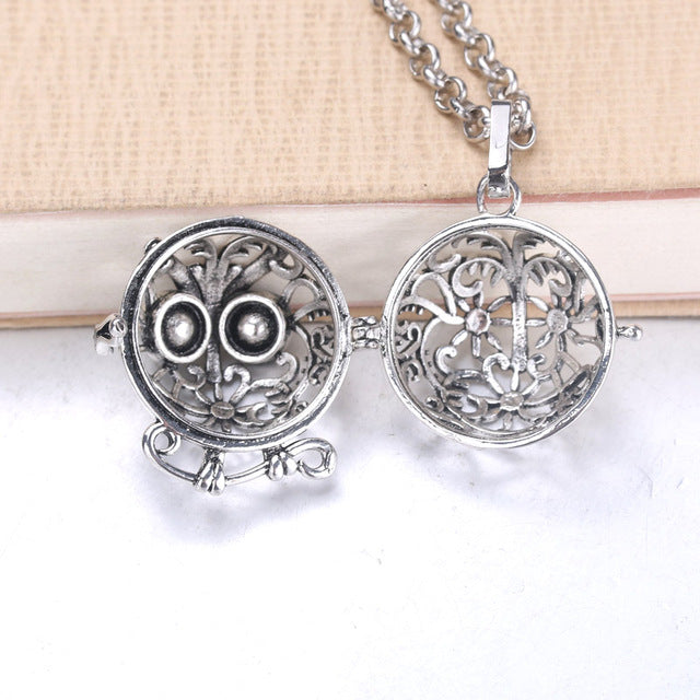 Owl Aromatherapy Diffuser Necklace Jewelry Perfume