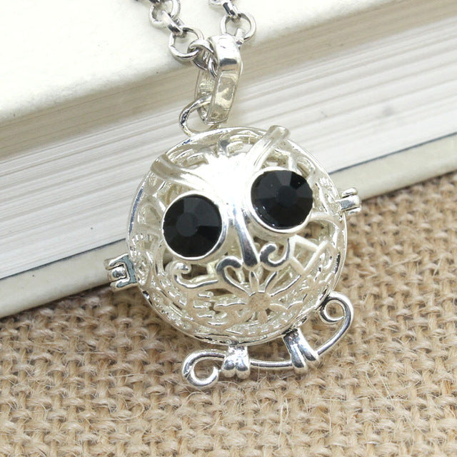 Owl Aromatherapy Diffuser Necklace Jewelry Perfume