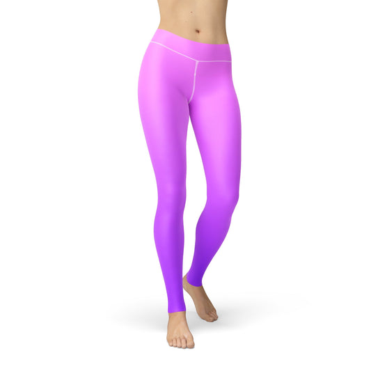 Pink Purple Ombre Leggings